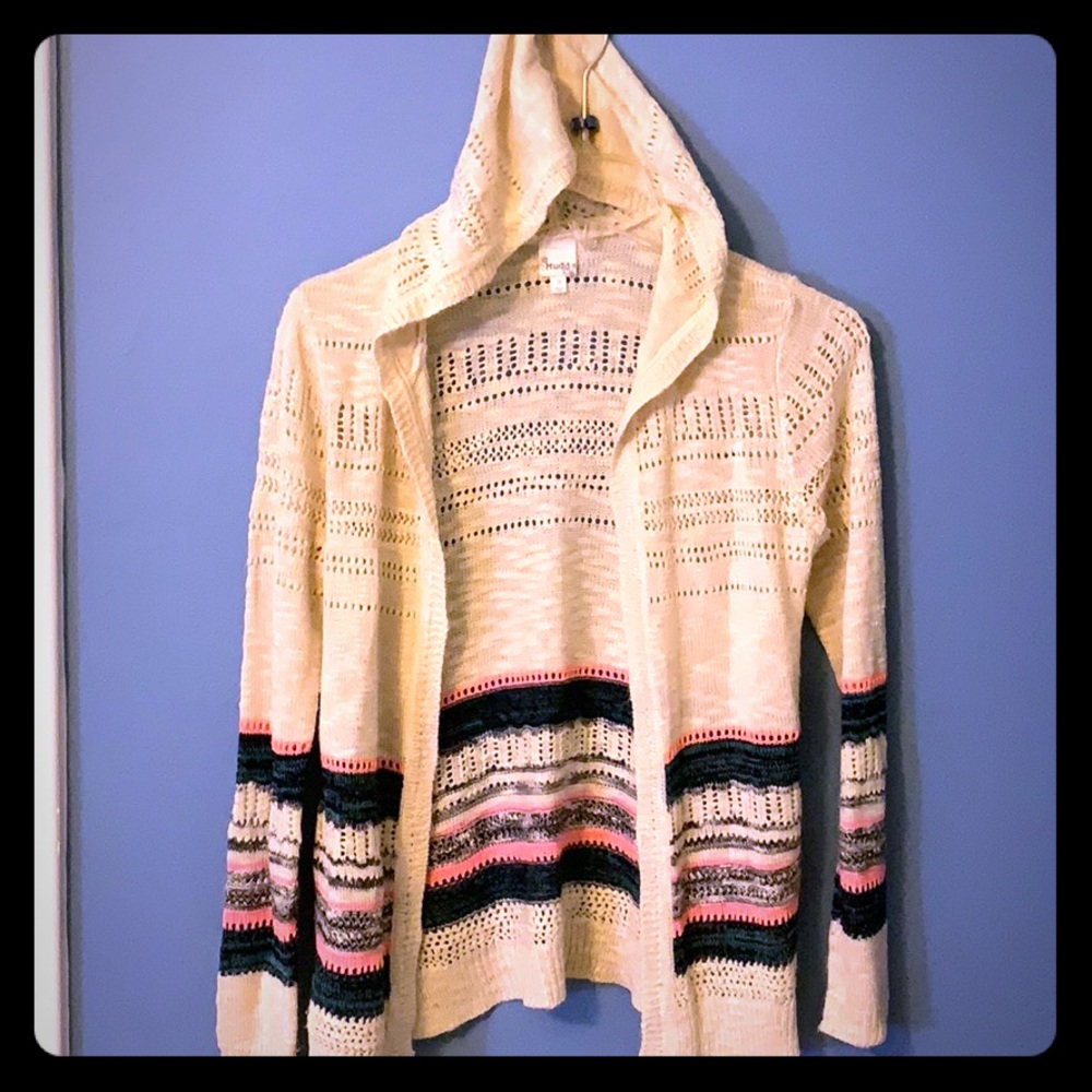 Girls open front cardigan